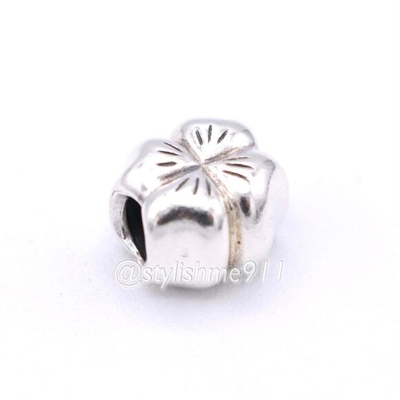 Authentic PANDORA Irish Shamrock Clover Four Leaf Bead - 790157 - Picture 6 of 9